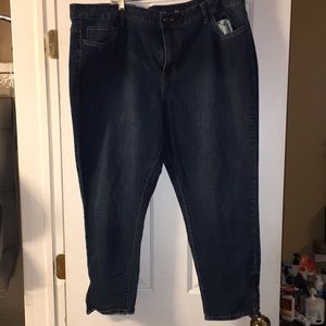 Avenue ankle jeans size 24 zipper ankles